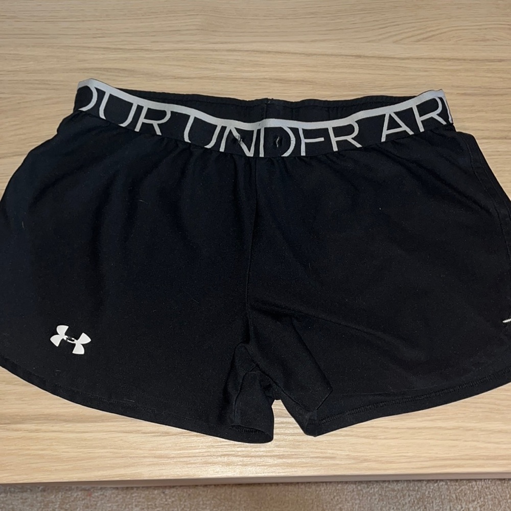 Black under armour shorts!